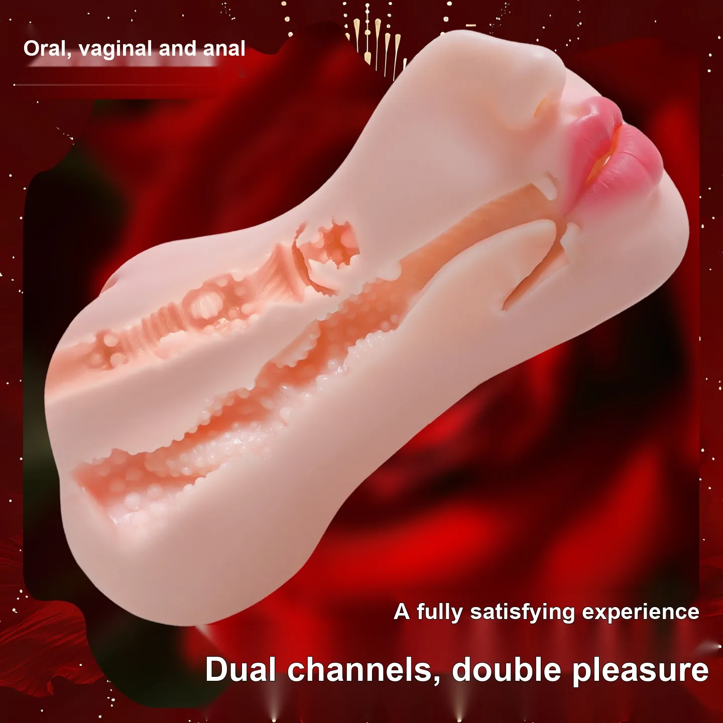 3 in 1 Oral Masturbator (VIP42) - Male Sex Toys available in the UAE view 13