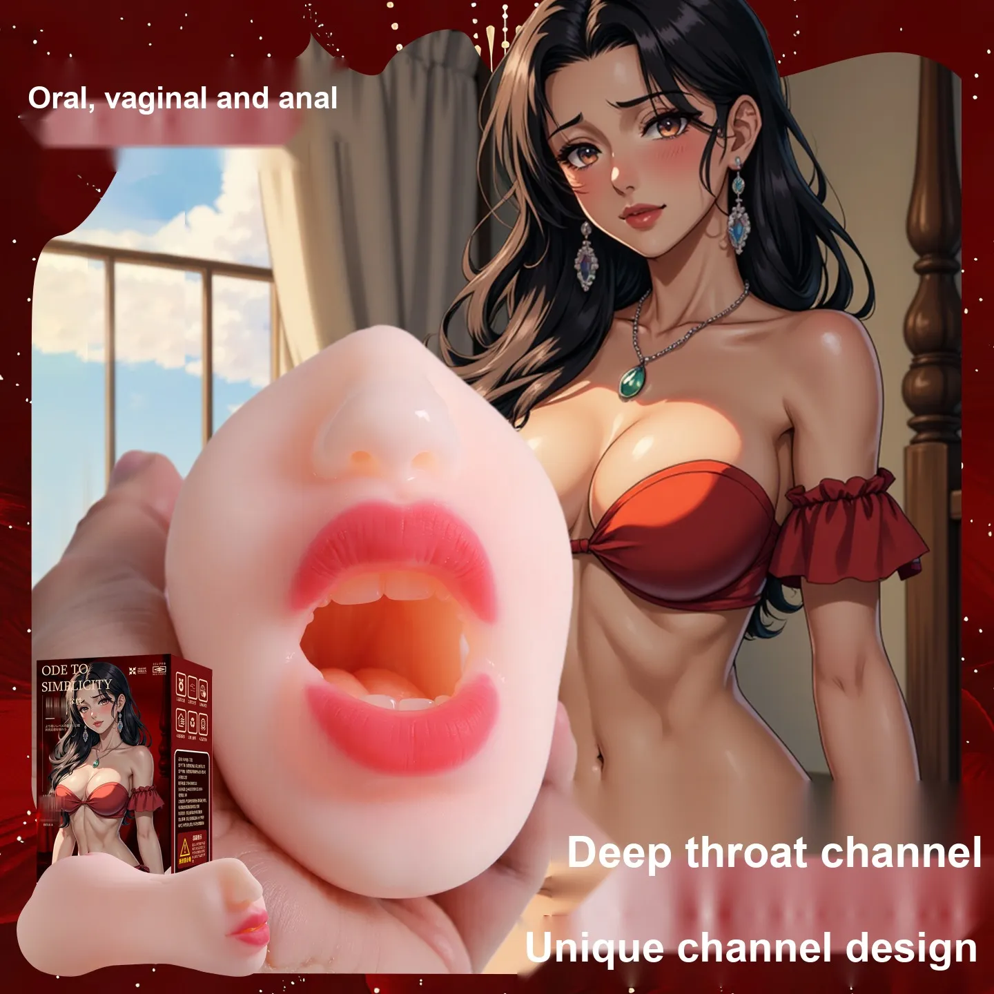 3 in 1 Oral Masturbator (VIP42) - Male Sex Toys available in the UAE view 10