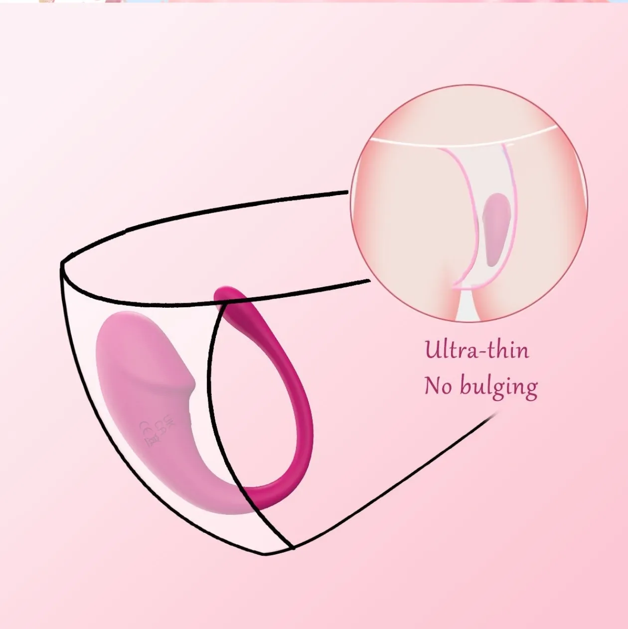 App Controlled Wearable Vibrator (VIP10) - Female Sex Toys available in the UAE view 2
