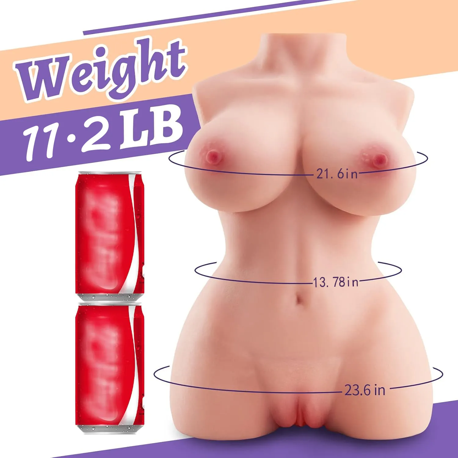 Big Breasted Torso Doll (017) - Male Sex Toys available in the UAE view 3