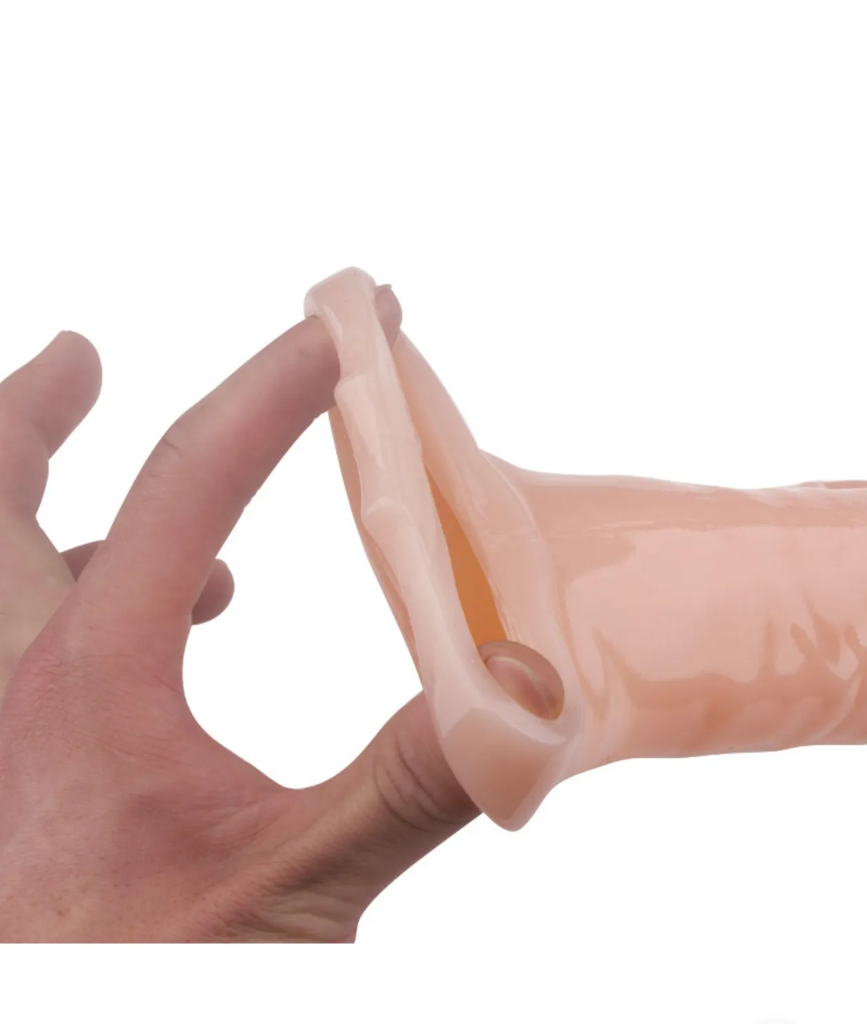 Clear Penis Sleeve Extender (VIP25) - Male Sex Toys available in the UAE view 2