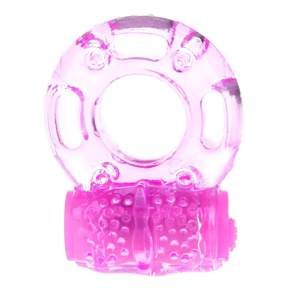 Clear Textured Cock Ring Sleeve (VIP18) - Male Sex Toys available in the UAE