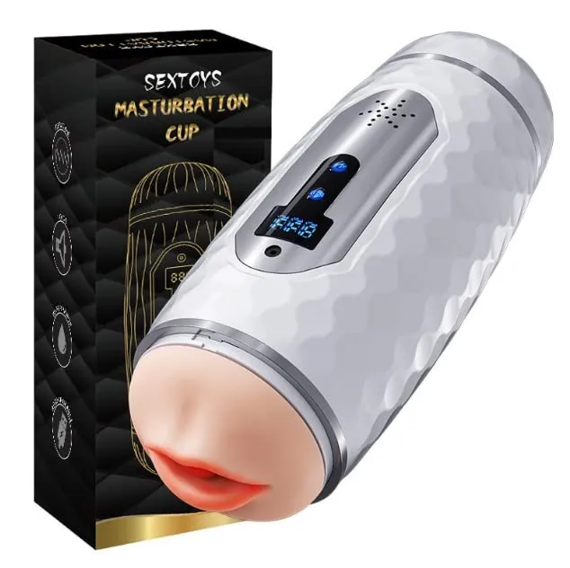 Double Head Counting Masturbator Cup (VIP05) - Male Sex Toys available in the UAE view 3