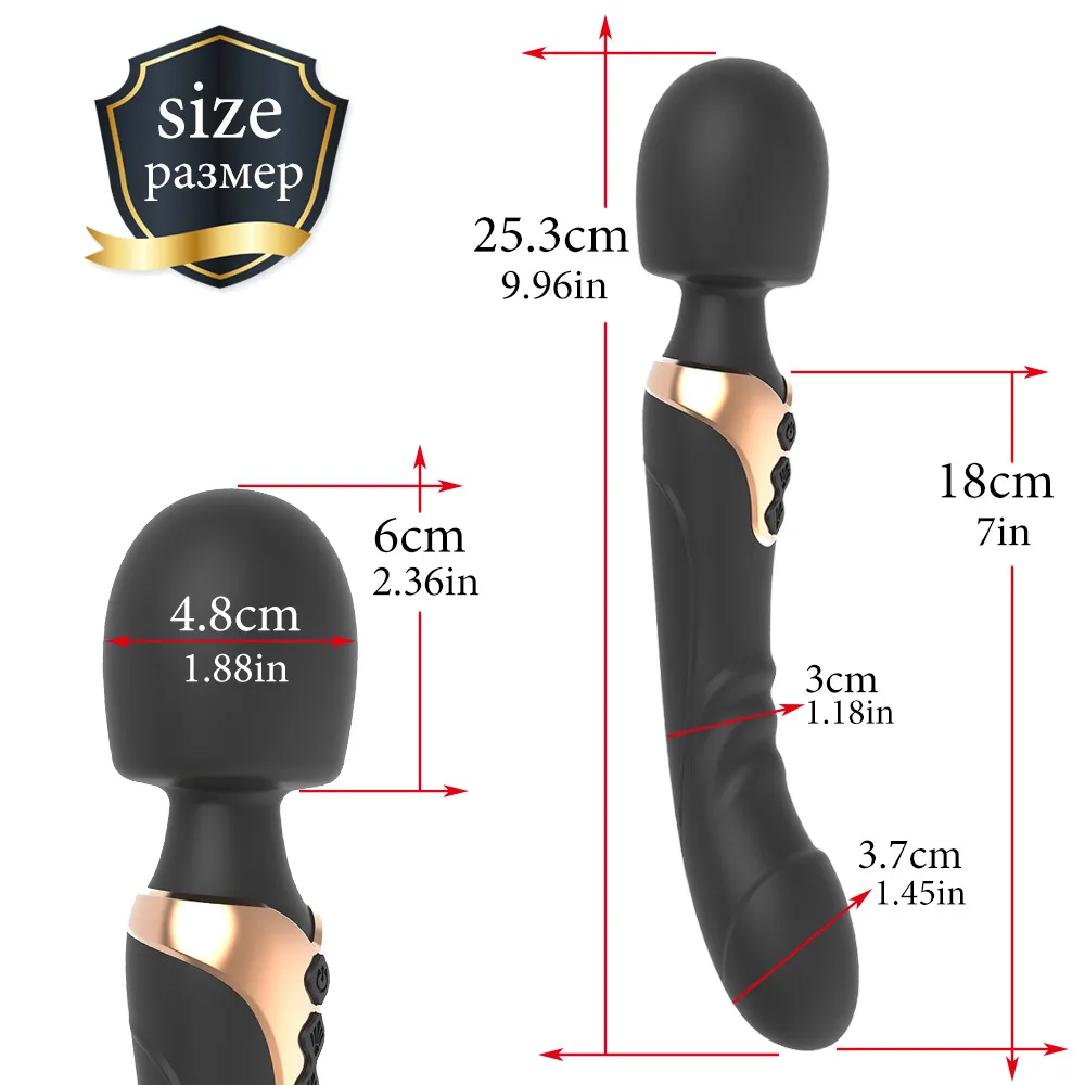 Dual Head Vibrator (025) - Female Sex Toys available in the UAE view 4