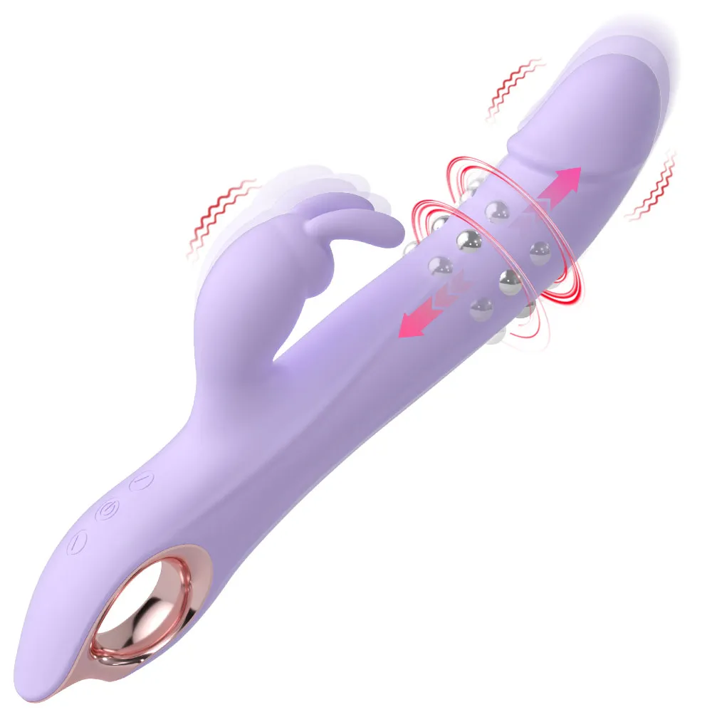 Rabbit Ear Dual Stimulation Vibrator 029 - adult toy for sale in the UAE