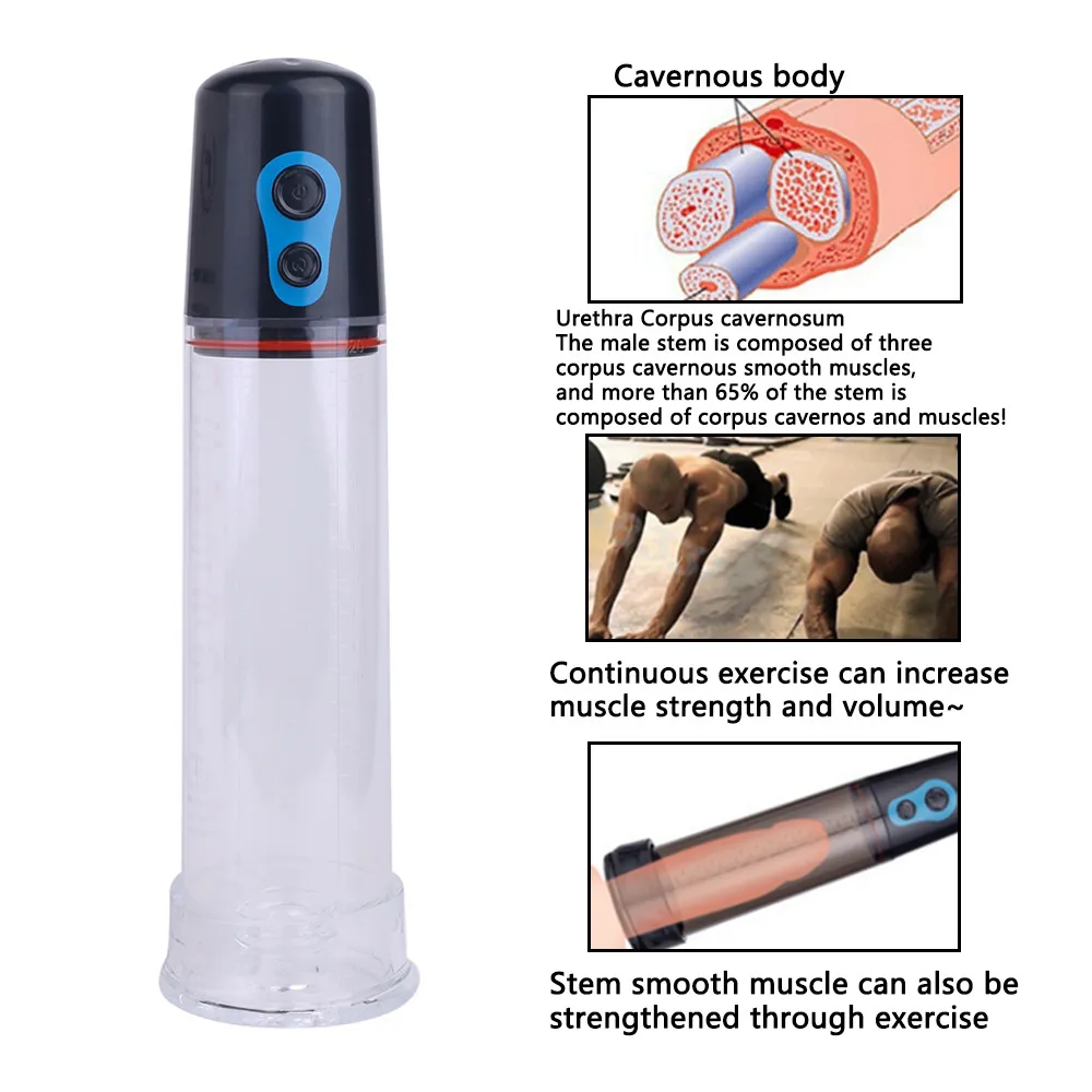 Electric LCD Penis Pump (VIP21) - Male Sex Toys available in the UAE view 2