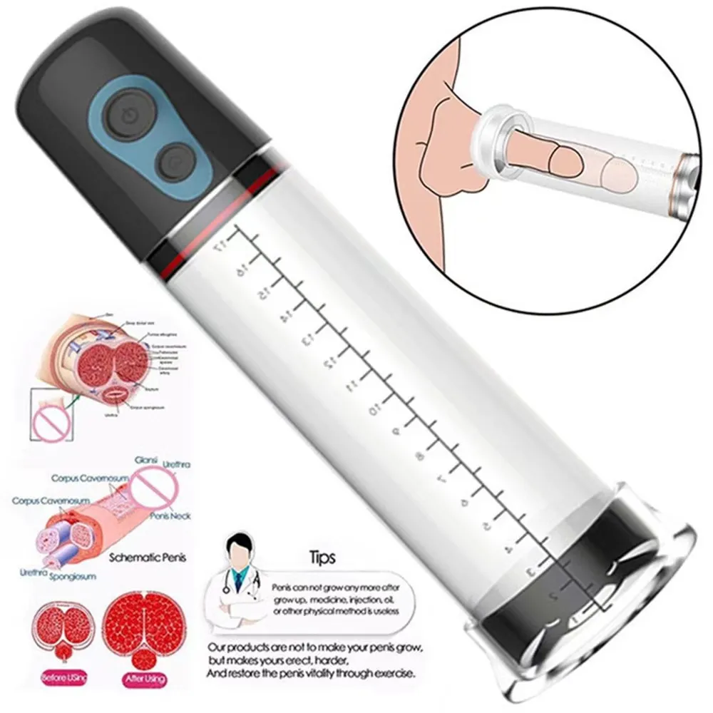 Electric LCD Penis Pump (VIP21) - Male Sex Toys available in the UAE view 4