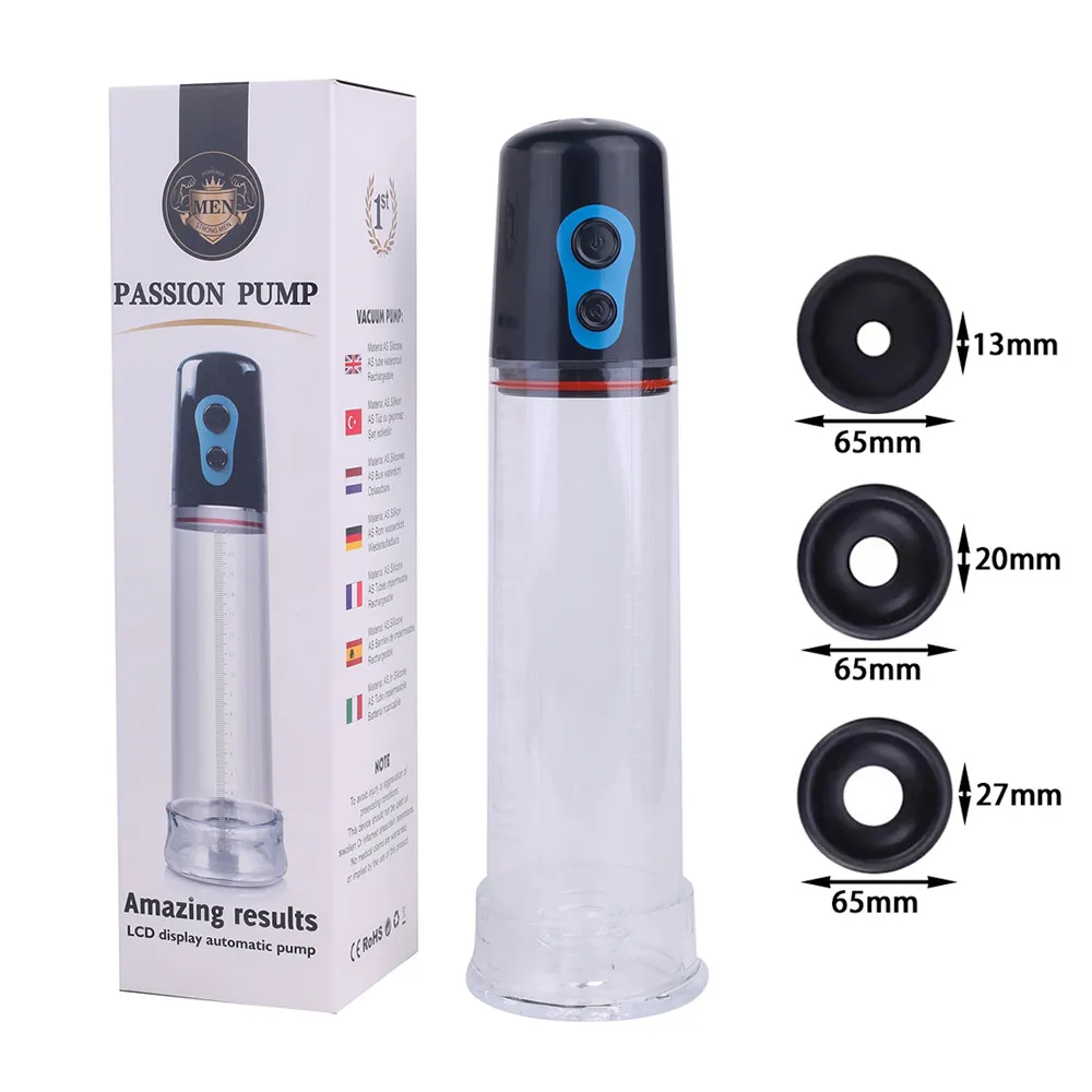Electric LCD Penis Pump (VIP21) - Male Sex Toys available in the UAE view 5