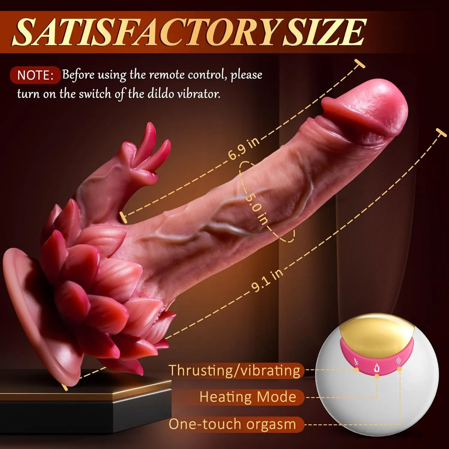 Lotus Thrusting Dildo (039) - Female Sex Toys available in the UAE view 10