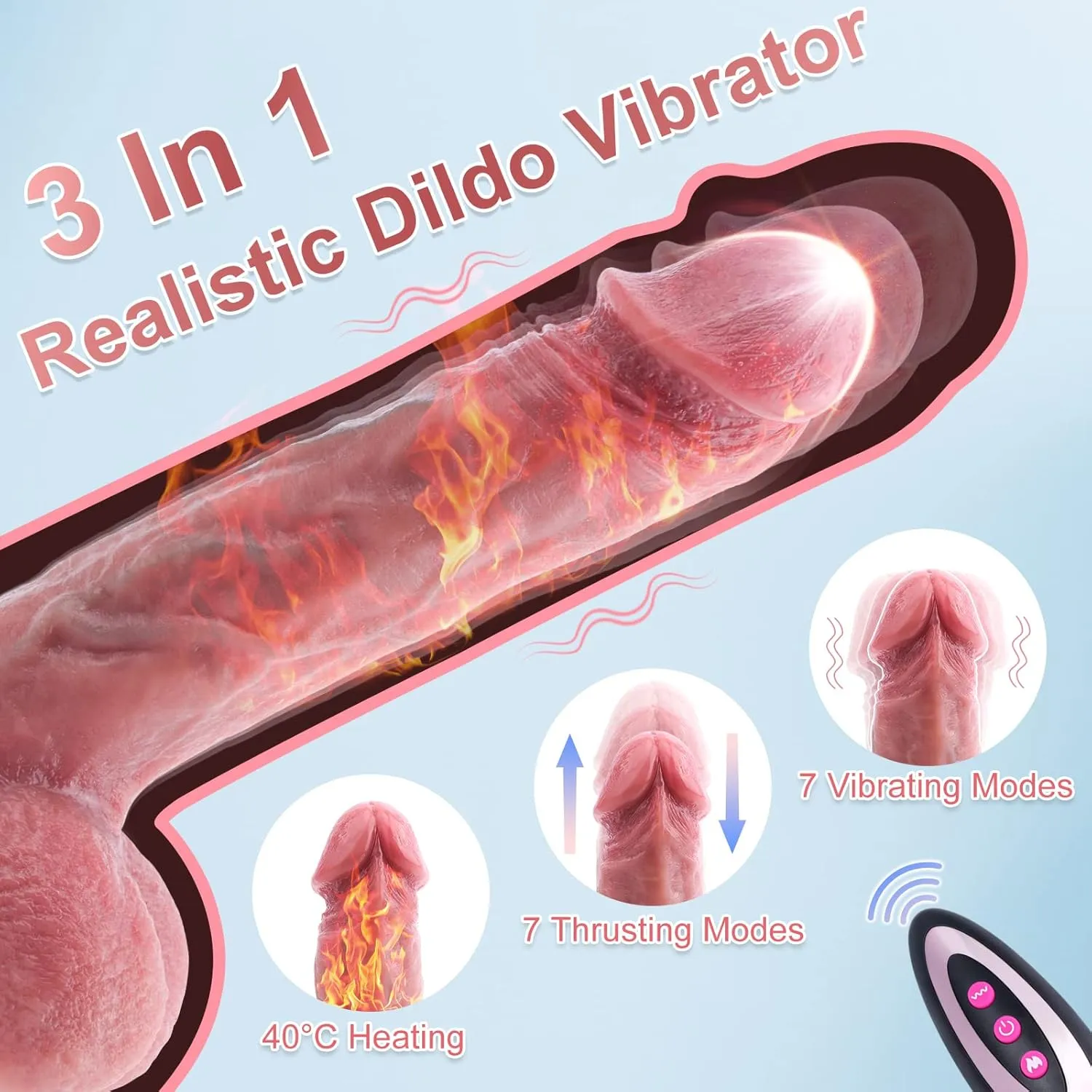 Realistic Dildo Vibrator 028 - adult toy for sale in the UAE