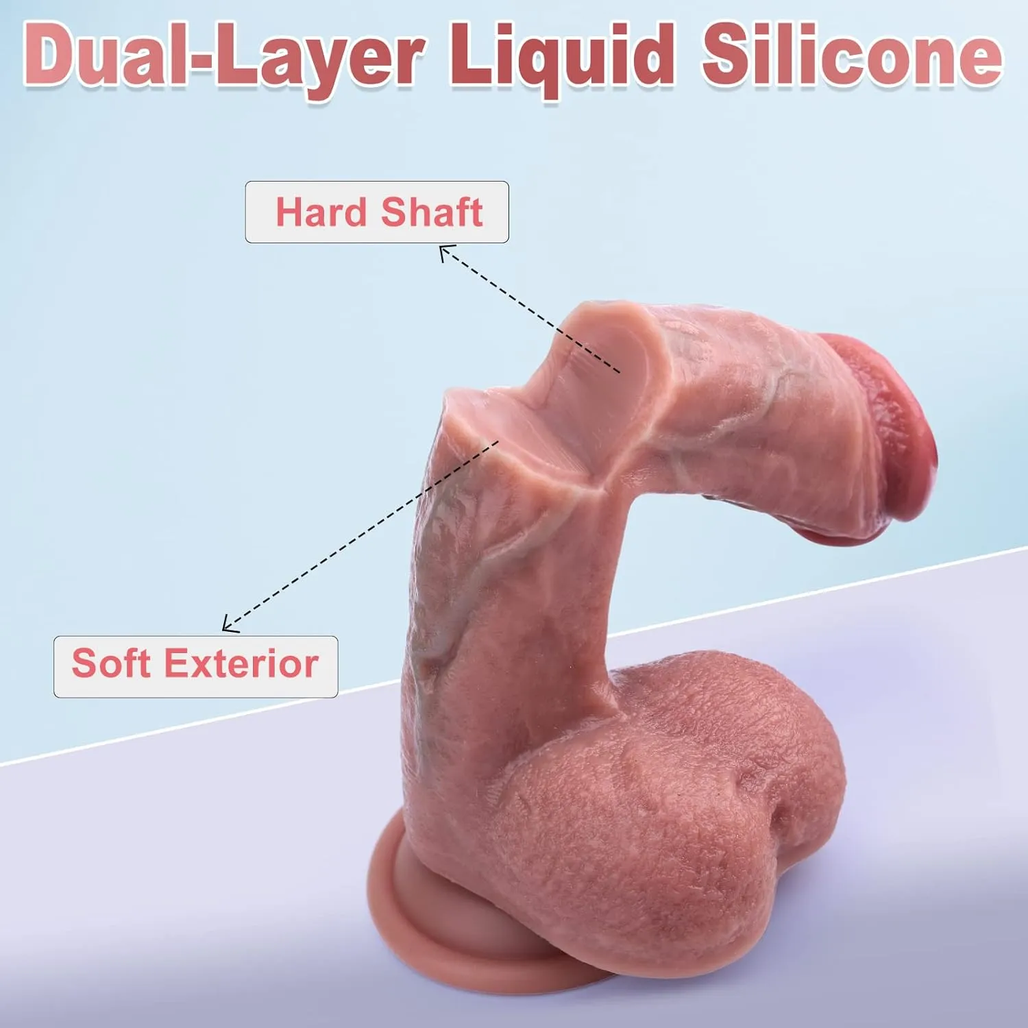 Realistic Dildo Vibrator (028) - Female Sex Toys available in the UAE view 4