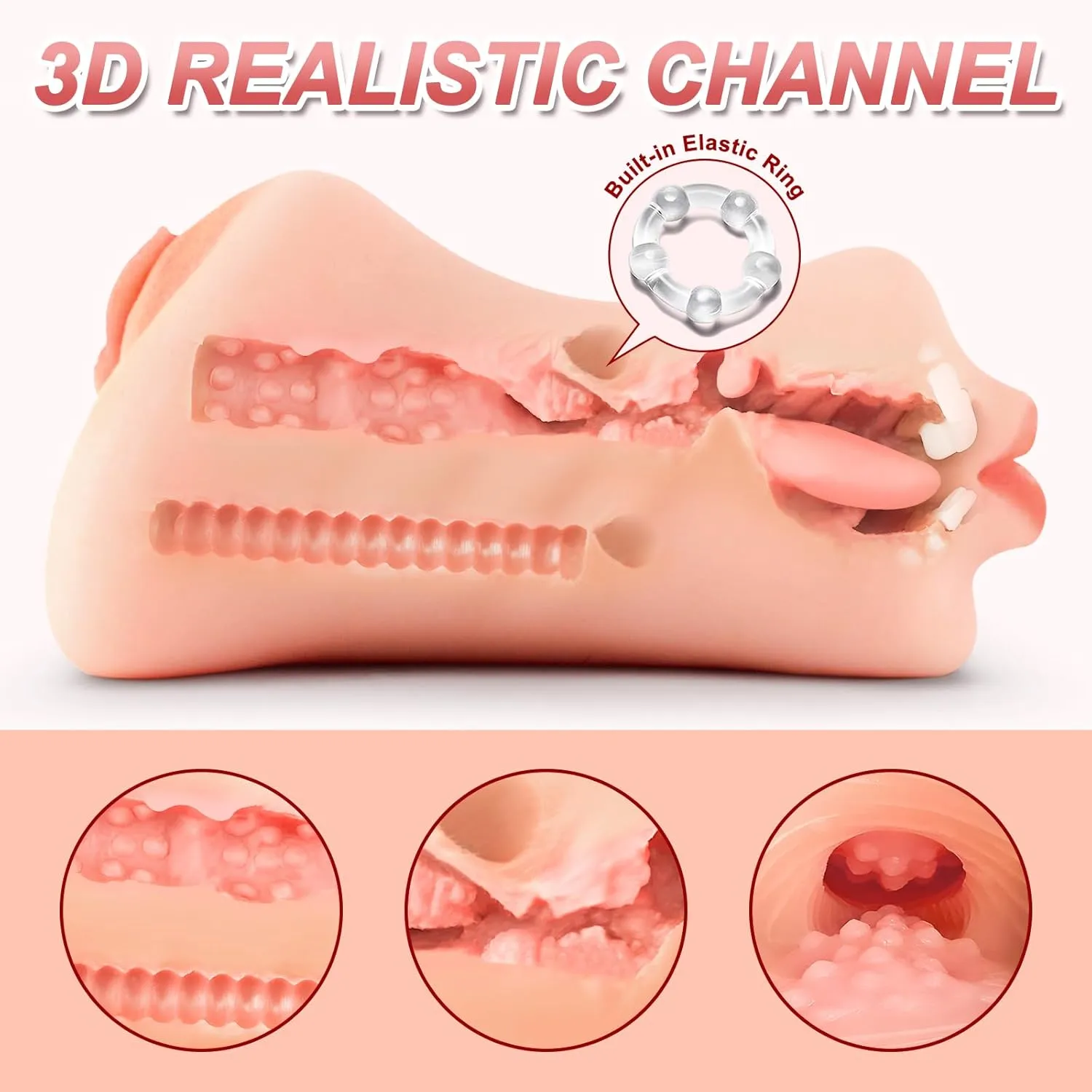 Realistic Dual Masturbator 007 - adult toy for sale in the UAE