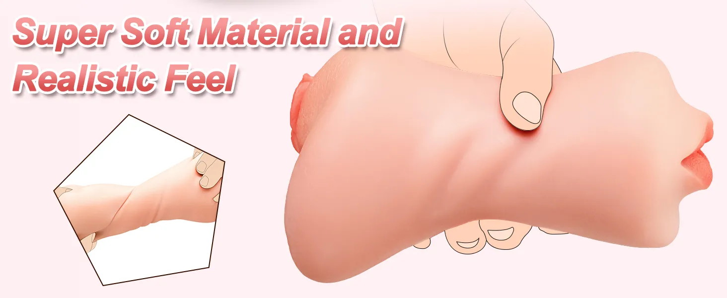 Realistic Dual Masturbator 007 - adult toy for sale in the UAE