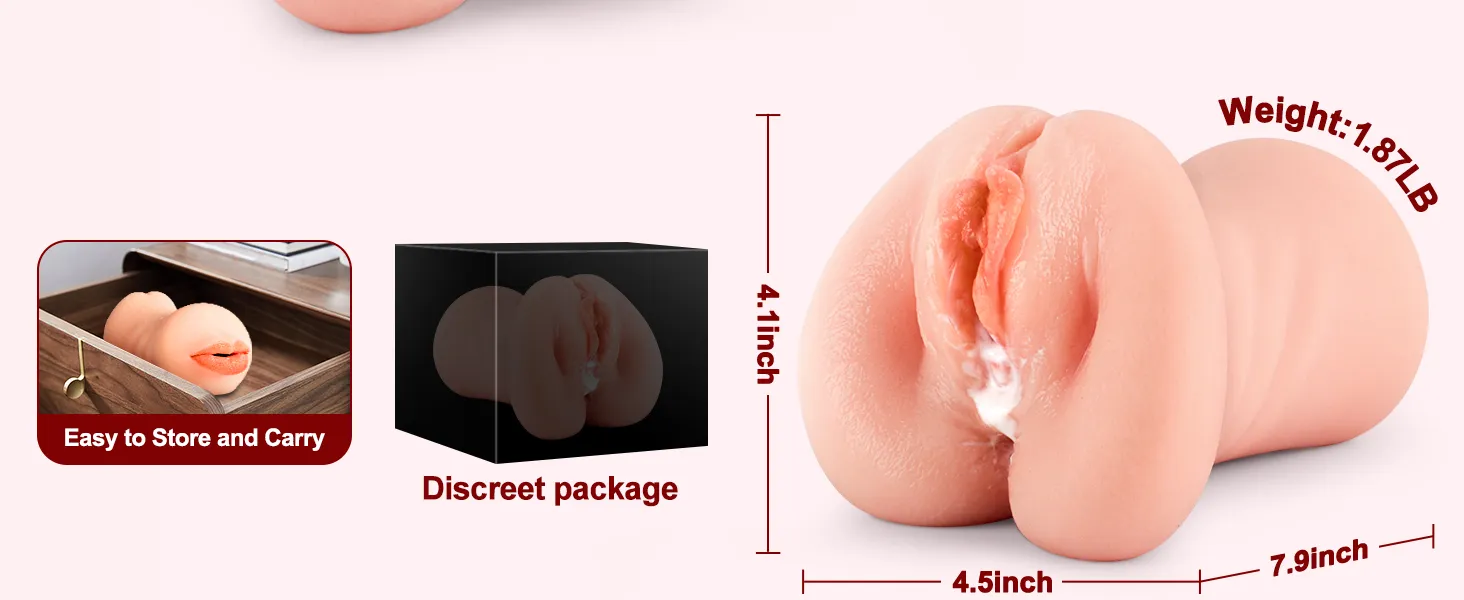 Realistic Dual Masturbator 007 - adult toy for sale in the UAE