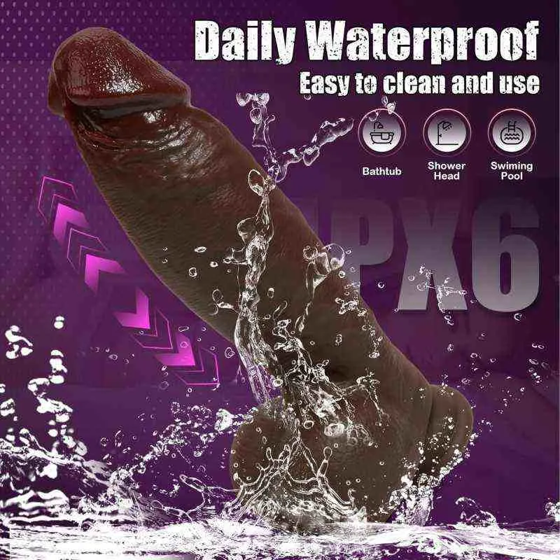 Realistic Thrusting Vibrating Dildo (KY41) - Female Sex Toys available in the UAE view 7