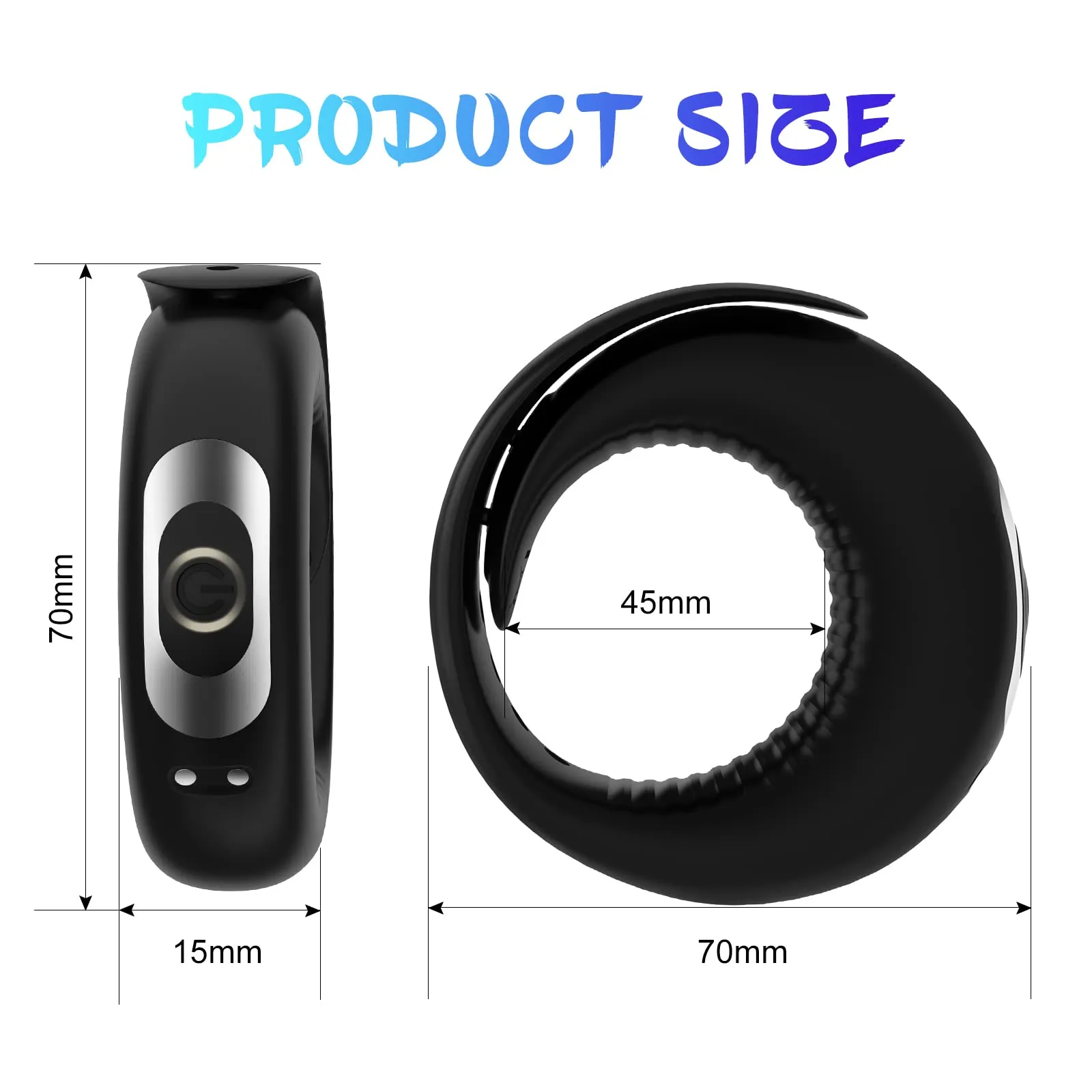 Remote Control Vibrating Cock Ring (VIP19) - Male Sex Toys available in the UAE view 3