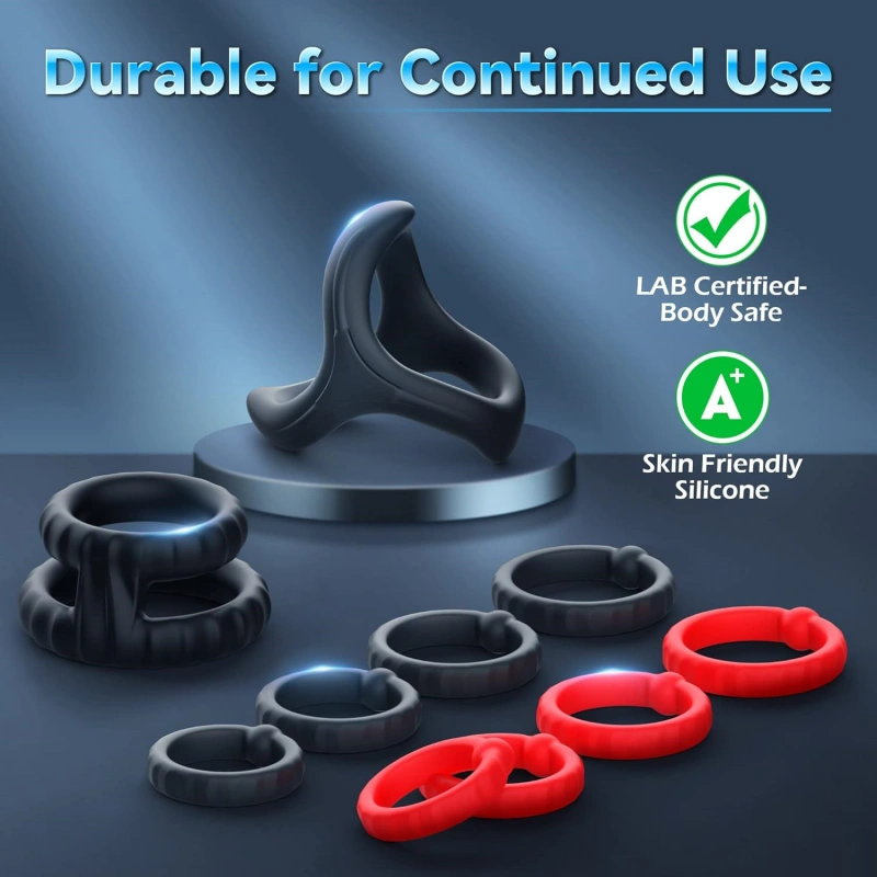 Silicone Cock Ring Set (YB76) - Male Sex Toys available in the UAE view 10
