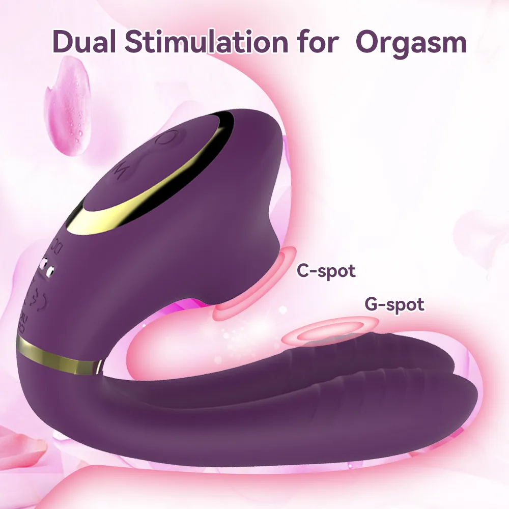 Sucking Dual Vibrator (035) - Female Sex Toys available in the UAE view 2