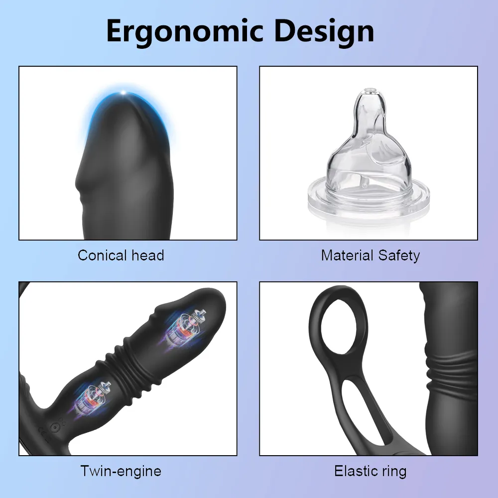 Thrusting Anal Vibrator (46) - Female Sex Toys available in the UAE view 10
