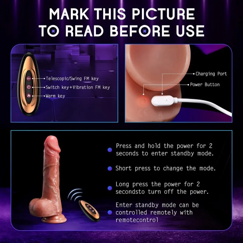 Thrusting Dildo (KY10) - Female Sex Toys available in the UAE view 6