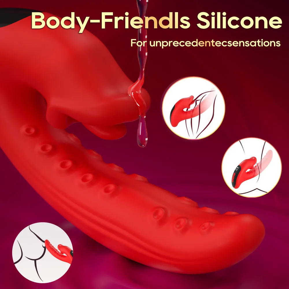 Tongue Licking Vibrator 033 - adult toy for sale in the UAE