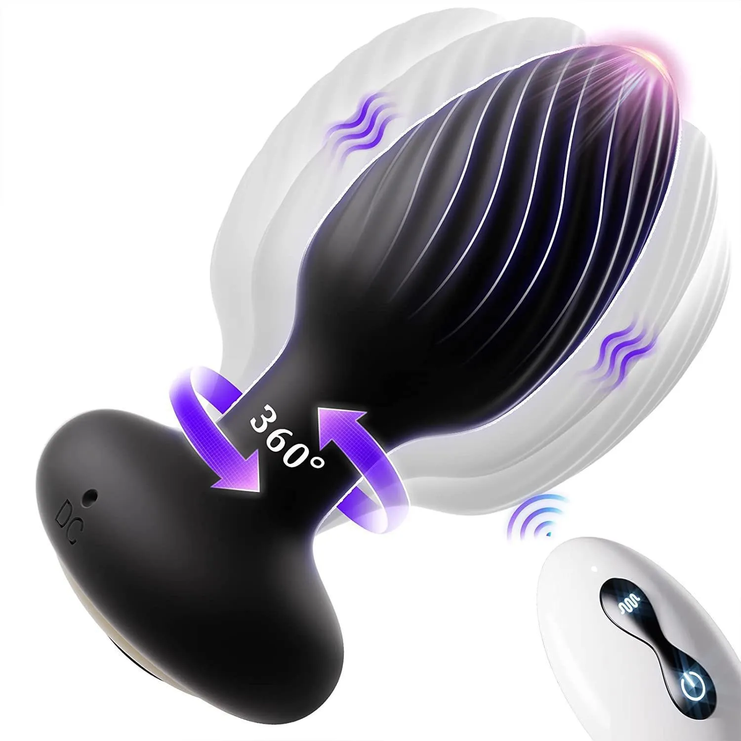 Twisting Rotating Anal Vibrator (VIP14) - Female Sex Toys available in the UAE view 4