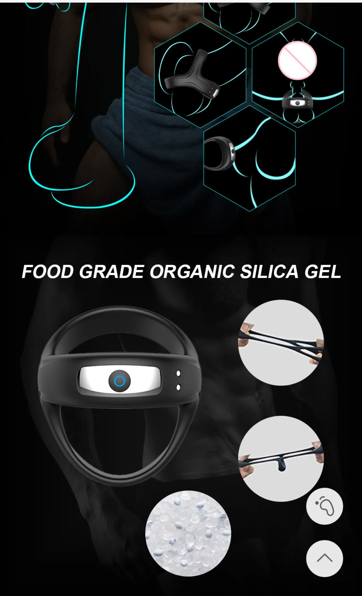 Vibrating Cock Ring (VIP17) - Male Sex Toys available in the UAE view 3